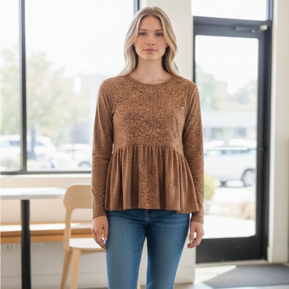 Gaze Brand leopard print sweater